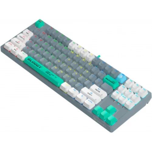 Клавиатура A4Tech Bloody S87 Energy механическая серый/зеленый USB for gamer LED (S87 USB ENERGY ASH) Клавиатура A4Tech Bloody S87 Energy механическая серый/зеленый USB for gamer LED (S87 USB ENERGY ASH)